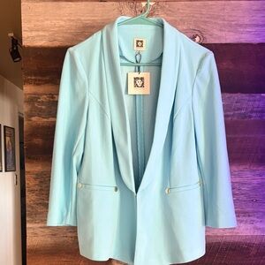 Anne Klein Sky Blue Blazer